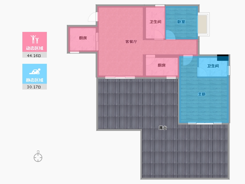 四川省-眉山市-圆中润达丰滨江郦城-125.08-户型库-动静分区