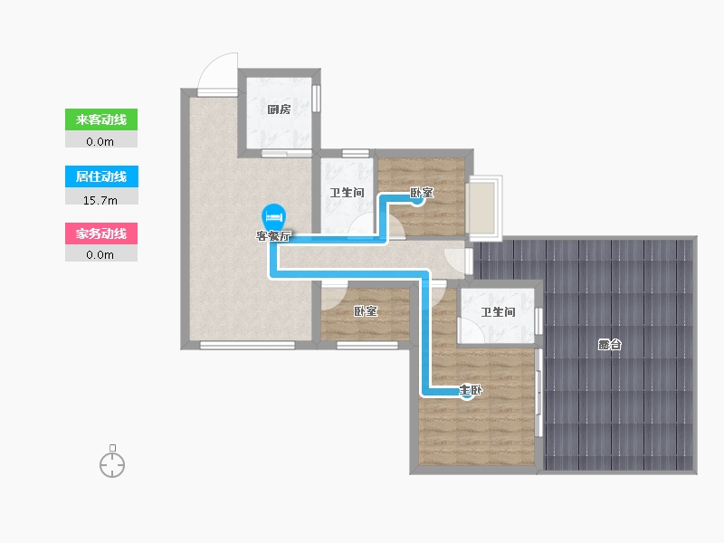 四川省-眉山市-圆中润达丰滨江郦城-99.05-户型库-动静线