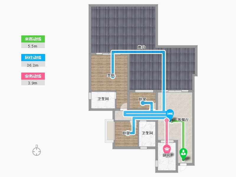 四川省-眉山市-圆中润达丰滨江郦城-143.36-户型库-动静线