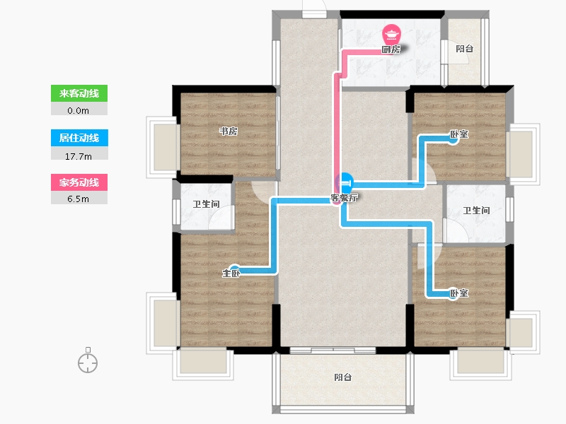 广东省-东莞市-嘉宏锦峯-103.84-户型库-动静线