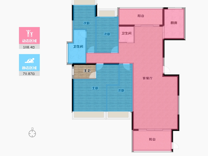 广东省-揭阳市-帝景城-168.86-户型库-动静分区