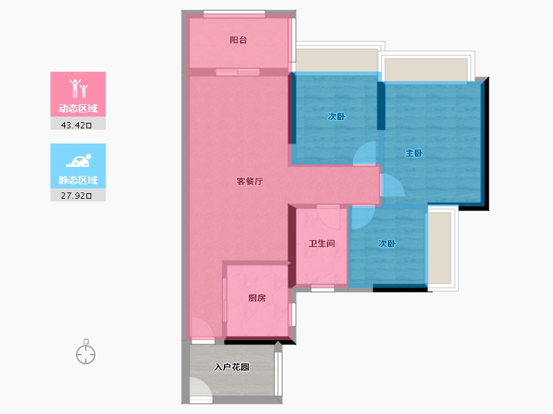 山东省-烟台市-龙玺城-68.00-户型库-动静分区