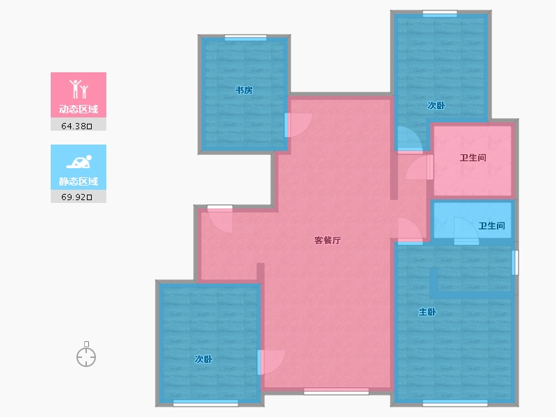 河南省-郑州市-空港宸园-120.00-户型库-动静分区