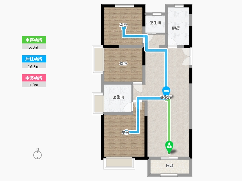 河南省-鹤壁市-东润如园-96.85-户型库-动静线