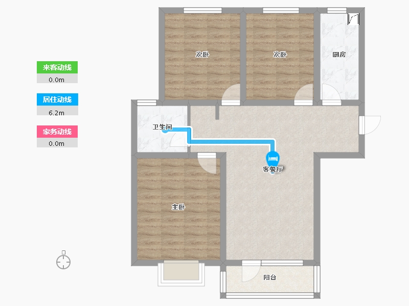 河北省-廊坊市-中远·佳成时代-83.05-户型库-动静线