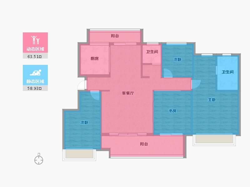 山东省-临沂市-白鹭金岸-112.00-户型库-动静分区