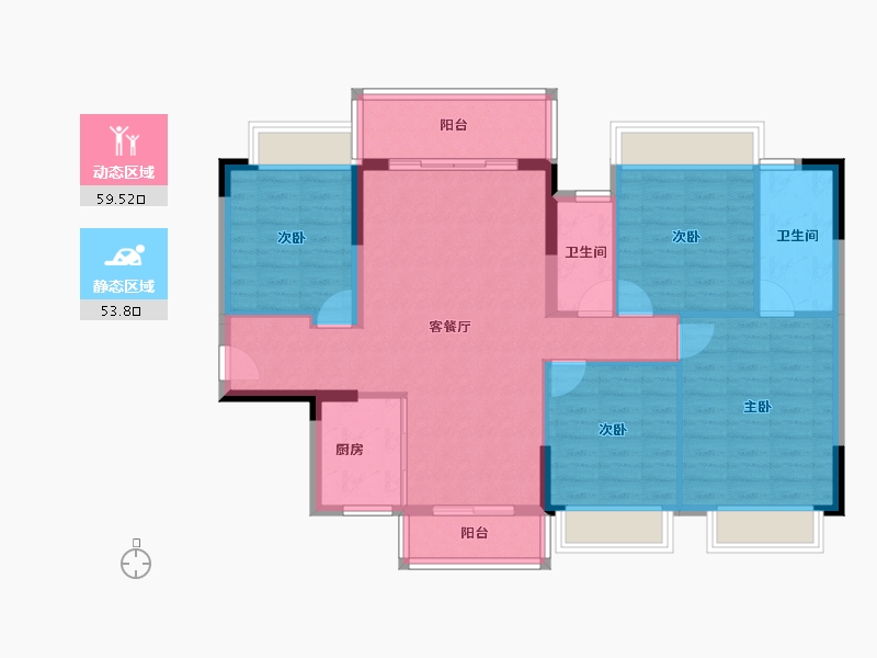 广东省-阳江市-联城新世纪-102.50-户型库-动静分区