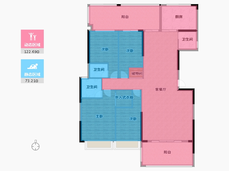 广东省-揭阳市-华美春天-179.80-户型库-动静分区