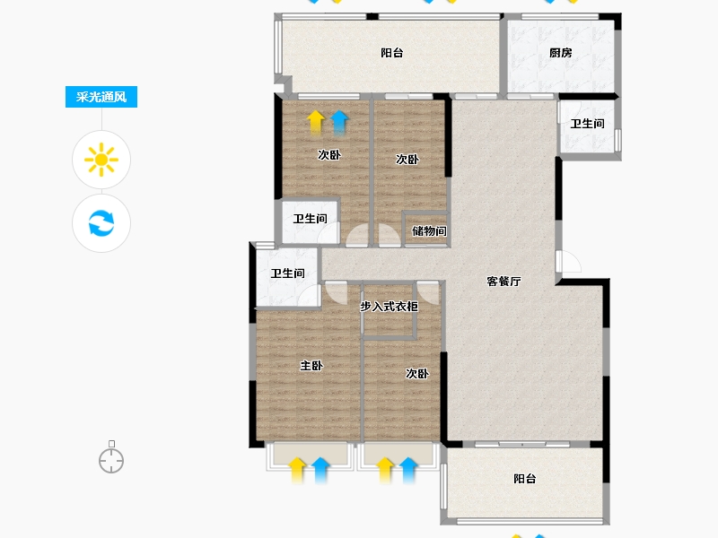 广东省-揭阳市-华美春天-179.80-户型库-采光通风