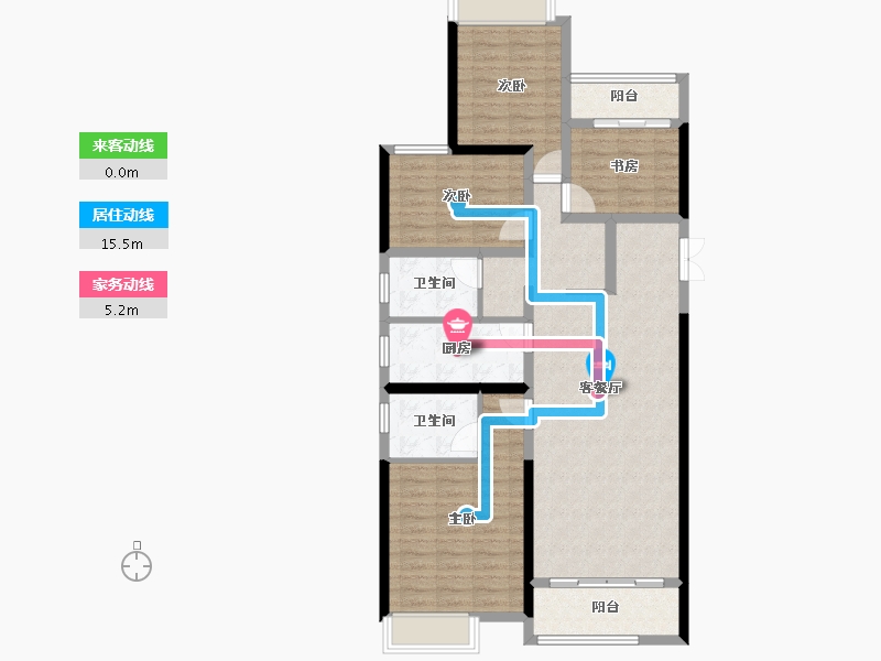 云南省-红河哈尼族彝族自治州-临安福地-103.00-户型库-动静线