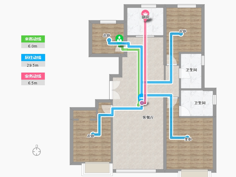 北京-北京市-京投发展·檀谷-99.23-户型库-动静线