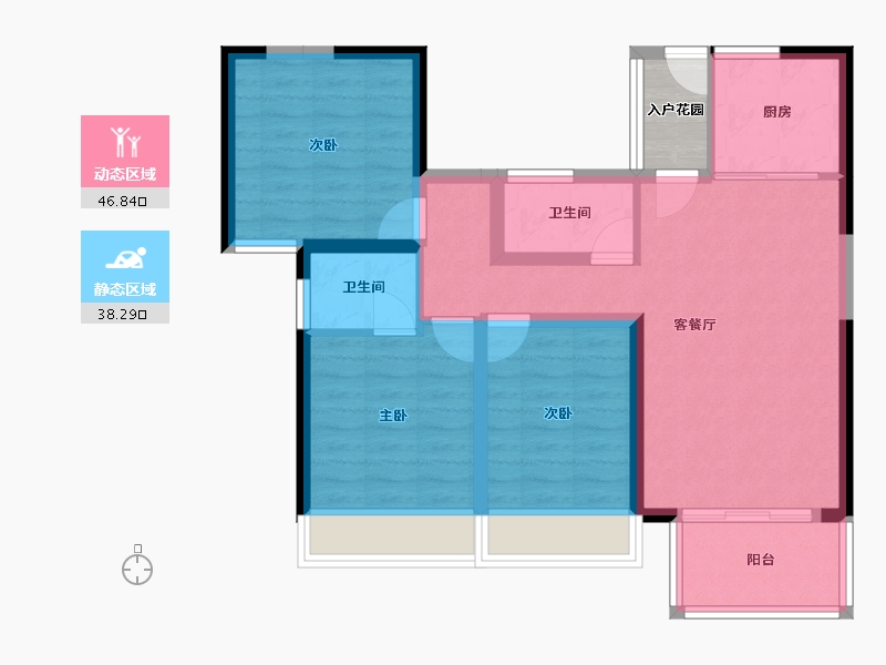 广西壮族自治区-防城港市-博古·东海岸-78.19-户型库-动静分区