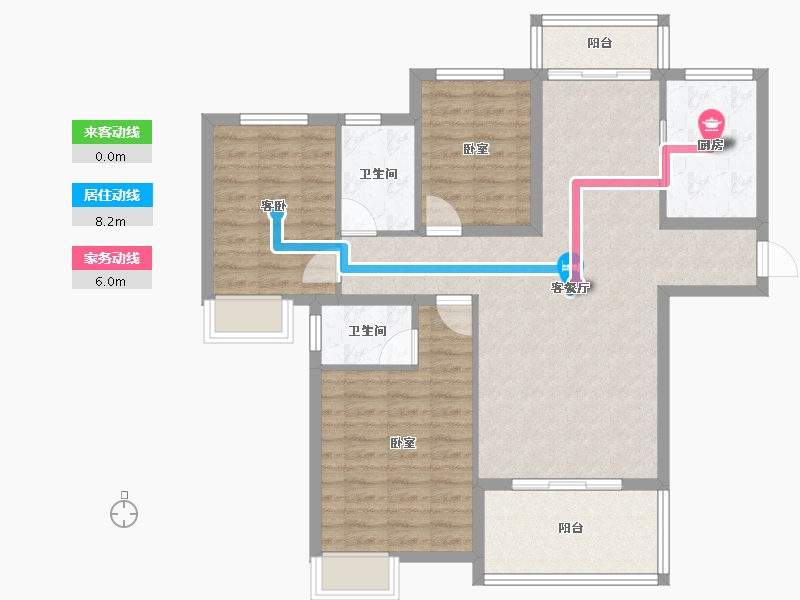 湖北省-随州市-汇龙湾·半岛天境-95.18-户型库-动静线