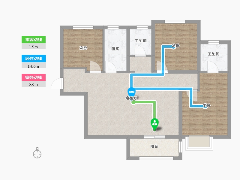 四川省-眉山市-复地天府湾-97.00-户型库-动静线