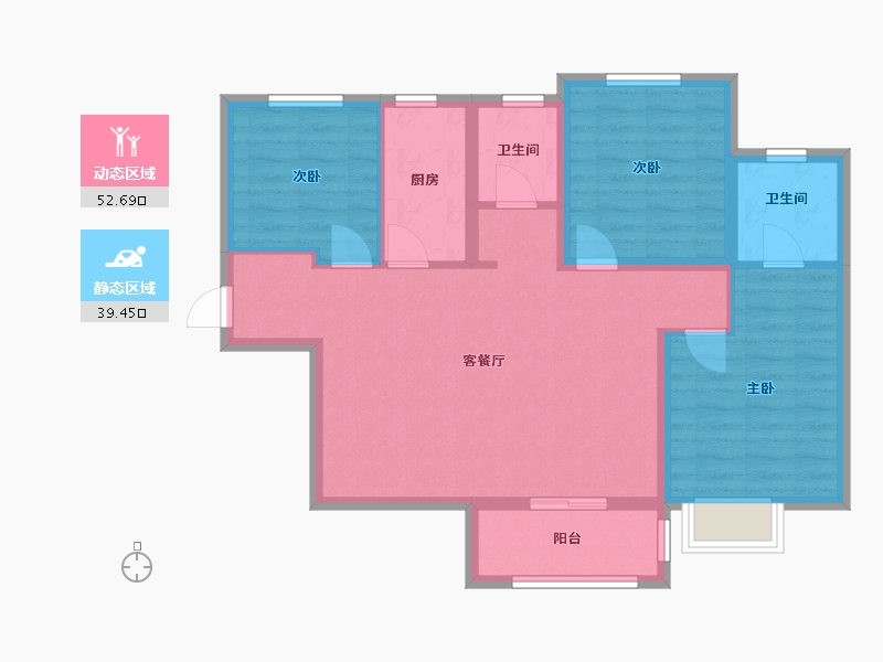 四川省-眉山市-复地天府湾-97.00-户型库-动静分区