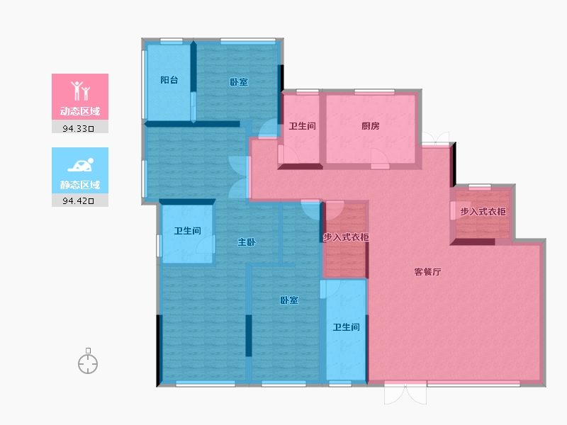 河南省-郑州市-永威上和府-170.65-户型库-动静分区