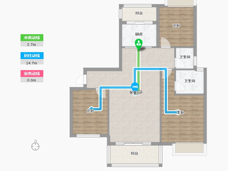 四川省-绵阳市-同立中央23街区-90.20-户型库-动静线