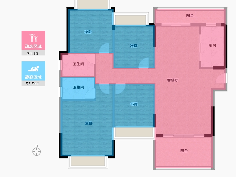 广东省-阳江市-金山明珠-119.97-户型库-动静分区