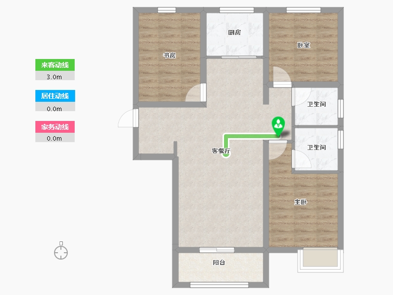 河北省-邢台市-滨河上智家园-79.61-户型库-动静线