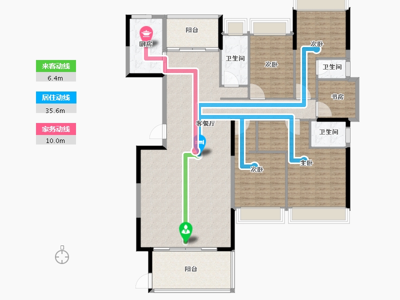 广东省-揭阳市-帝景城-176.31-户型库-动静线