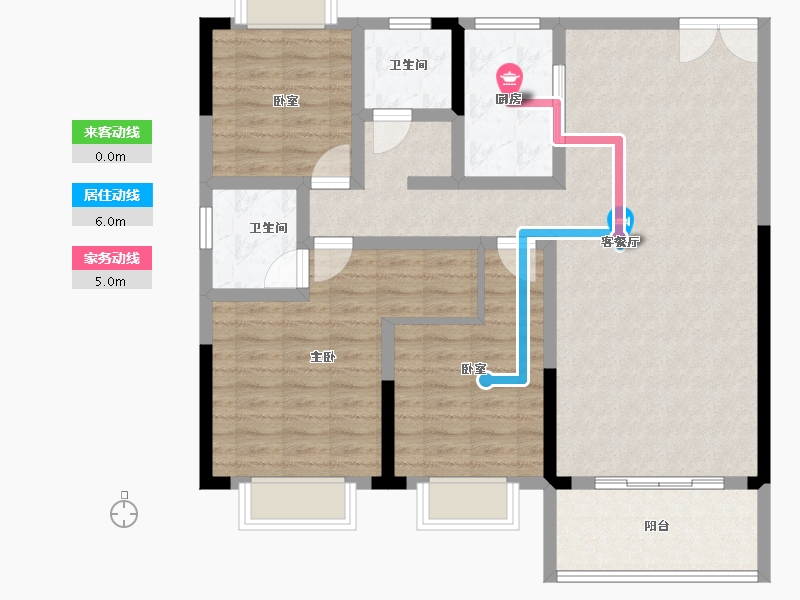 湖北省-孝感市-安陆涢东学府-103.05-户型库-动静线