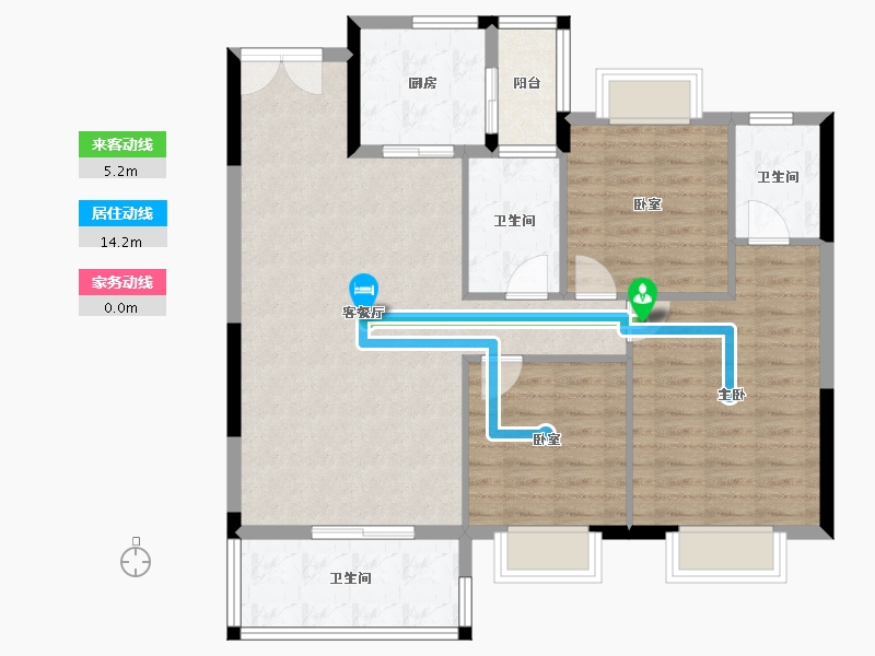 湖北省-孝感市-安陆涢东学府-98.77-户型库-动静线