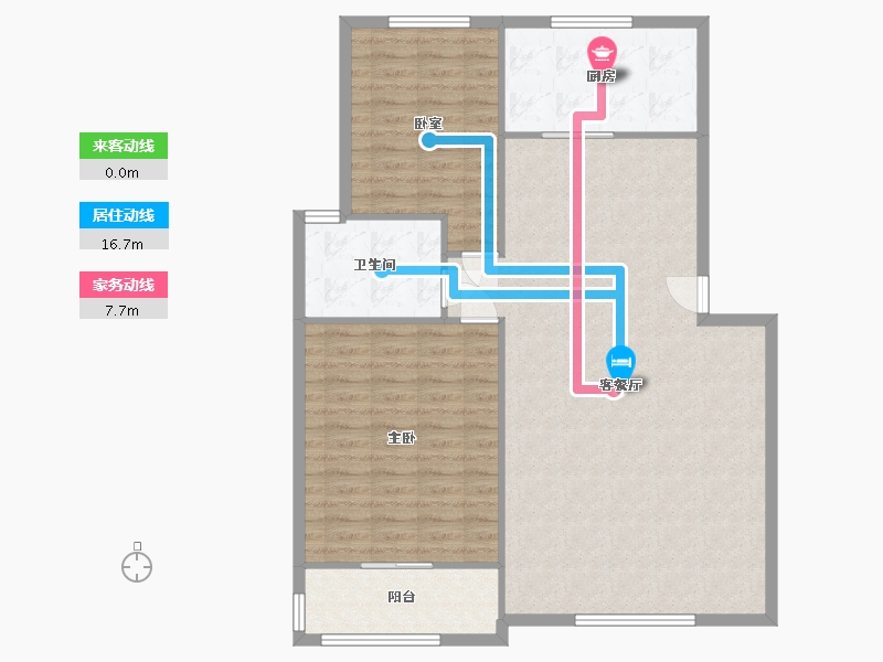 河南省-郑州市-湖光苑社区-2号楼-112.00-户型库-动静线