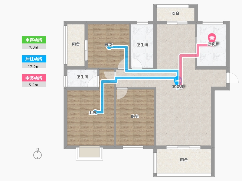 湖北省-随州市-汇龙湾·半岛天境-103.52-户型库-动静线