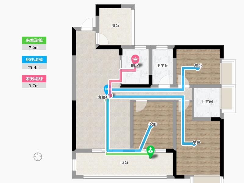 四川省-绵阳市-同立中央23街区-89.38-户型库-动静线