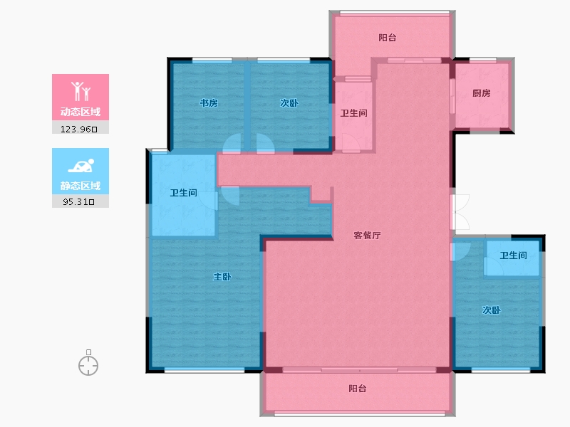 河南省-郑州市-中建柒號院-201.09-户型库-动静分区