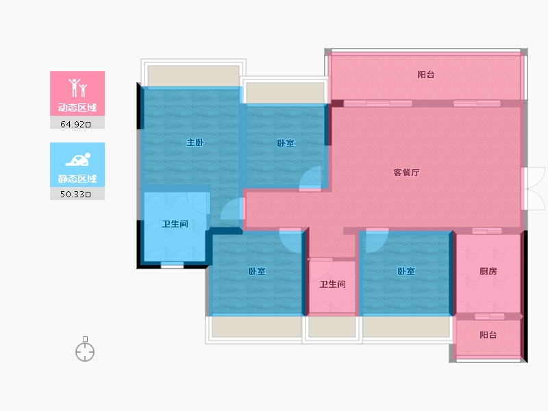 四川省-雅安市-中国供销龙溪源-102.12-户型库-动静分区