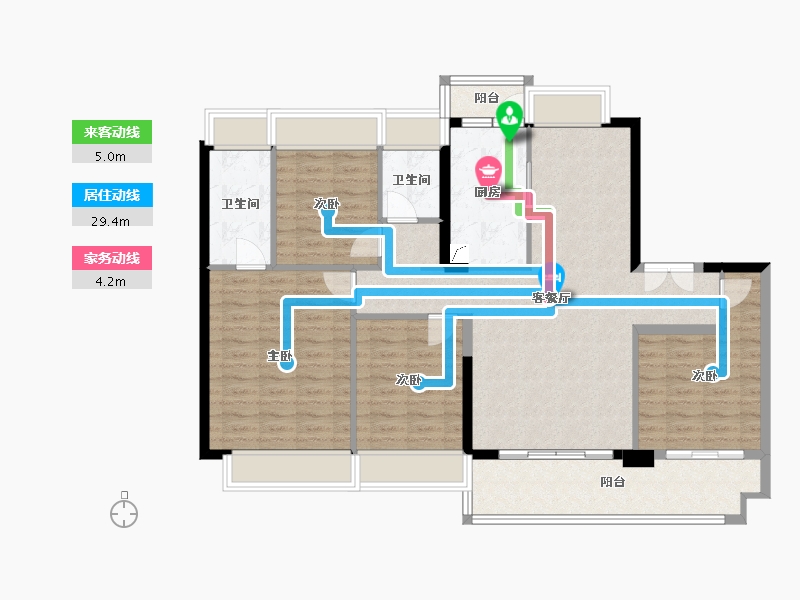 广东省-江门市-美的樾山府-115.22-户型库-动静线