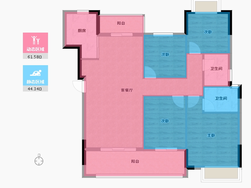 江西省-上饶市-信江·林溪府-96.01-户型库-动静分区