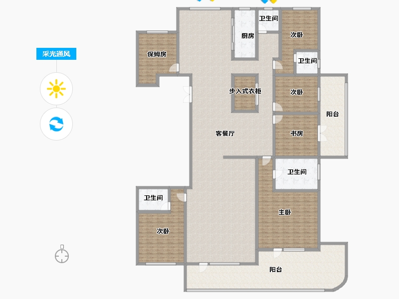 河北省-邢台市-丰基云墅-348.78-户型库-采光通风