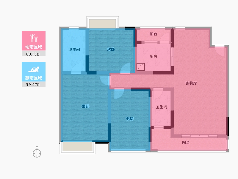 广东省-东莞市-新世纪星城-120.00-户型库-动静分区