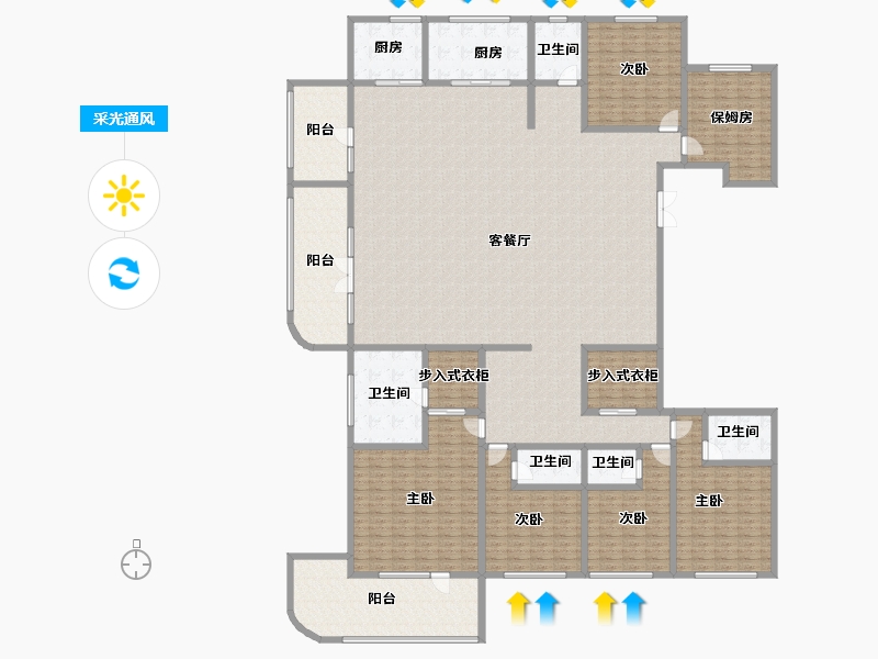 河北省-邢台市-丰基云墅-367.99-户型库-采光通风