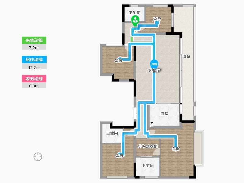 四川省-成都市-锦观府-65.00-户型库-动静线