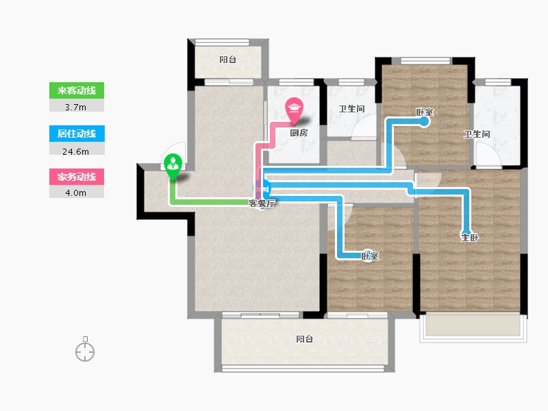 河南省-许昌市-禹州建业春天里-108.00-户型库-动静线