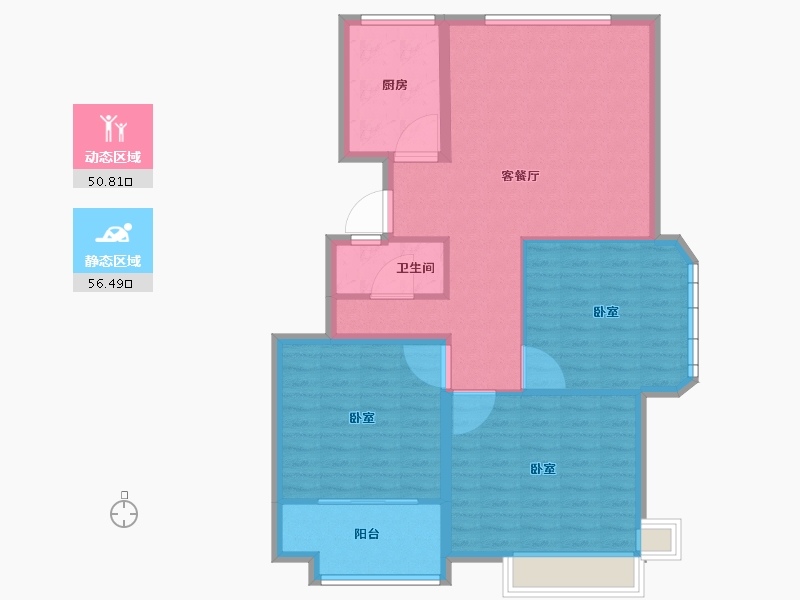 山东省-聊城市-利元馨城-97.61-户型库-动静分区