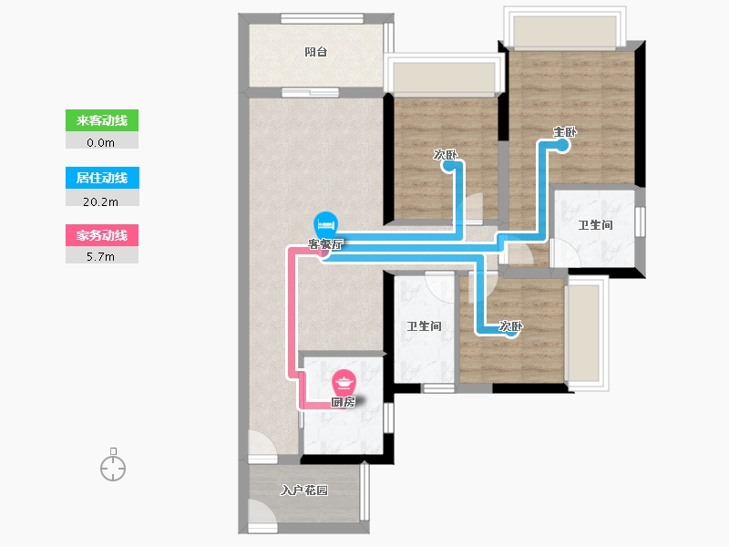 山东省-烟台市-龙玺城-75.20-户型库-动静线