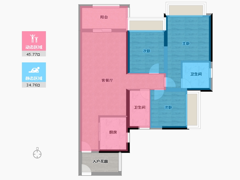 山东省-烟台市-龙玺城-75.20-户型库-动静分区