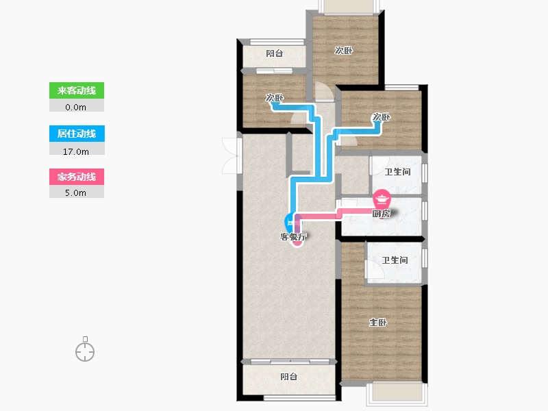 云南省-红河哈尼族彝族自治州-临安福地-99.06-户型库-动静线