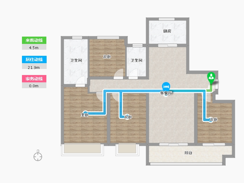 山东省-德州市-东城壹号院-114.06-户型库-动静线