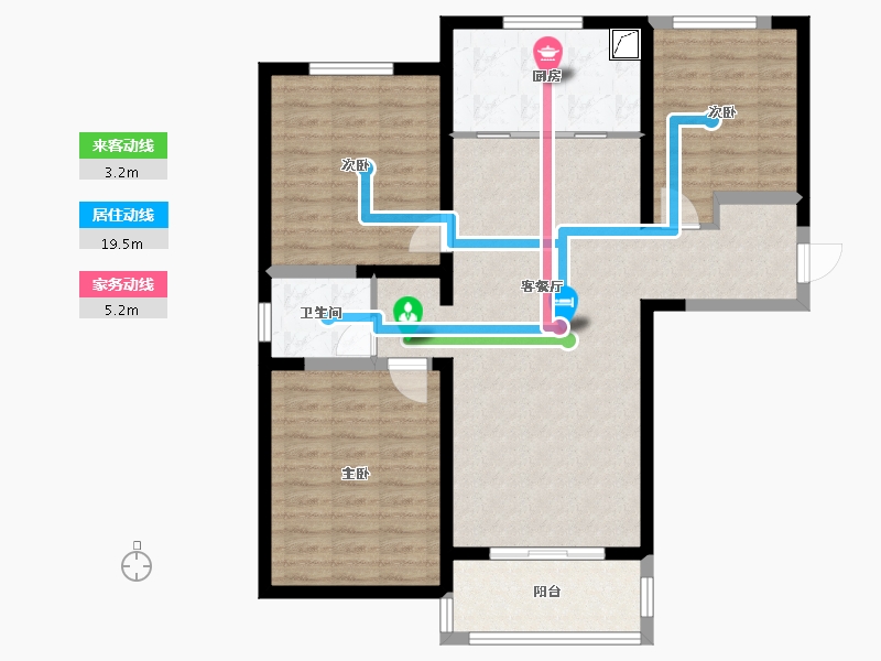 河南省-洛阳市-开元壹号芸台-95.00-户型库-动静线