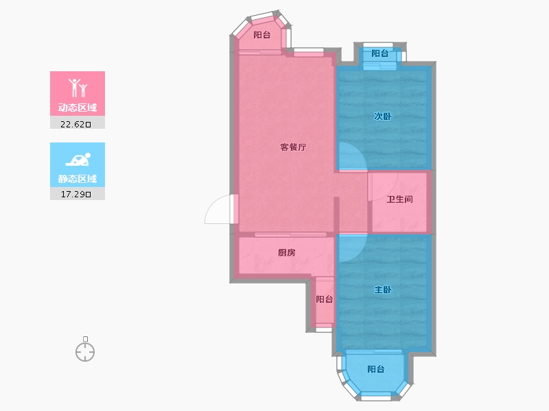 河北省-石家庄市-心海假日-74.90-户型库-动静分区