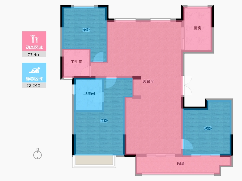 河南省-郑州市-福晟南山府-117.88-户型库-动静分区