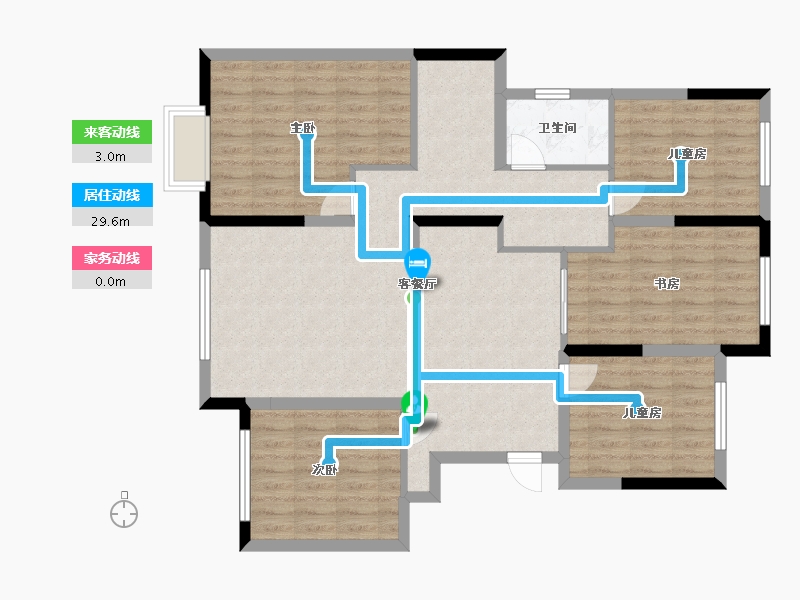 山东省-菏泽市-曹州毛胡同-280.00-户型库-动静线