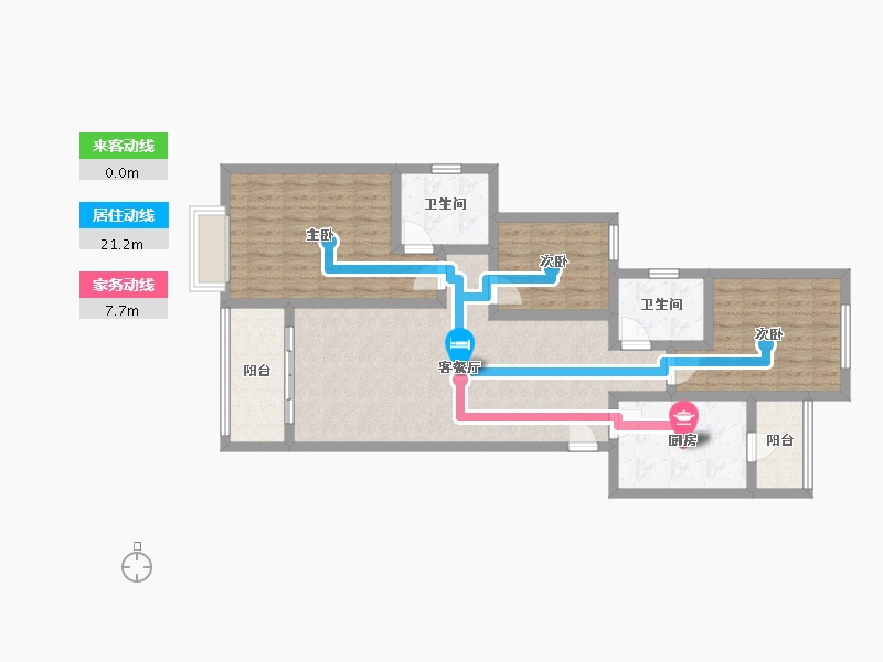 河南省-许昌市-恒大悦龙台-95.00-户型库-动静线