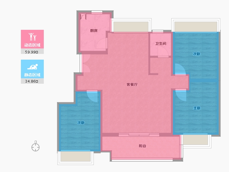 安徽省-阜阳市-观澜学府-86.15-户型库-动静分区