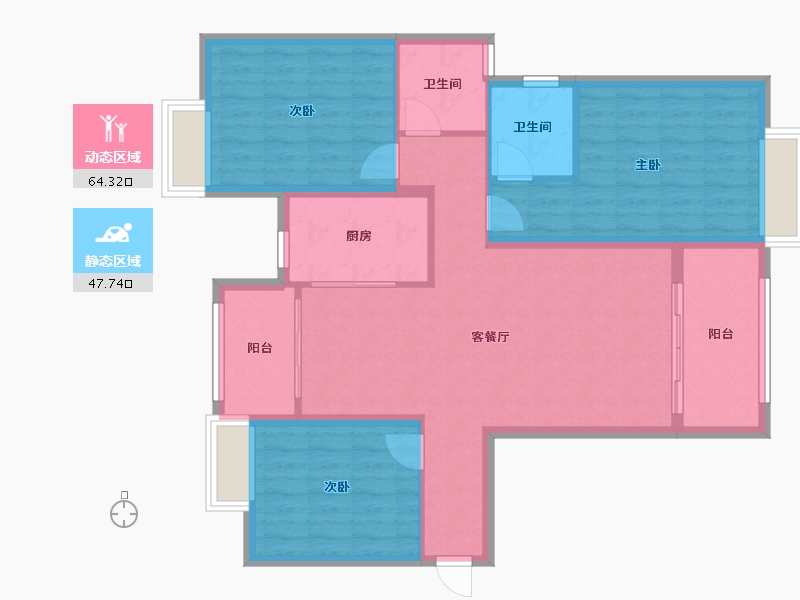 江西省-萍乡市-御景湾-126.00-户型库-动静分区